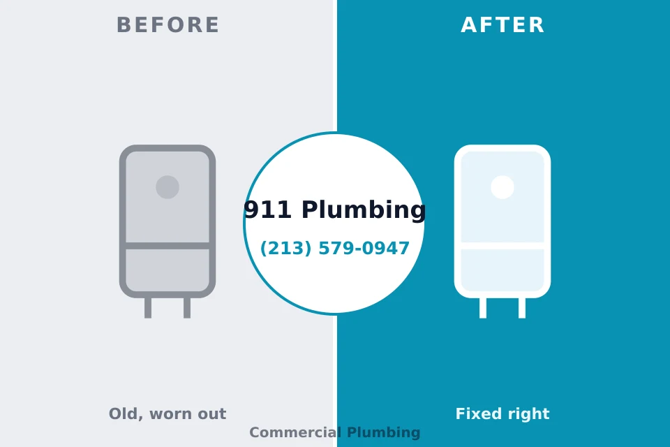 Before and after: plumbing company Evansville, WY